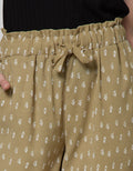 Connexion Long Pants Cullot Print Leaves Abstract