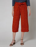 Connexion Long Pants Cullot Print Leaves Abstract