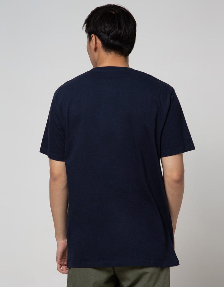 T Zone Big Size T-Shirt Theme Statement - Train Hard:Navy Blue:Xxl:Text:Ss T-Shirt