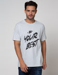 T Zone Big Size T-Shirt Theme Statement Do Your Best