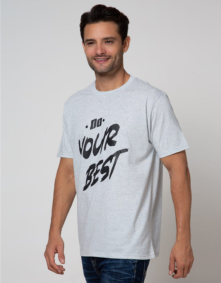 T Zone Big Size T-Shirt Theme Statement Do Your Best