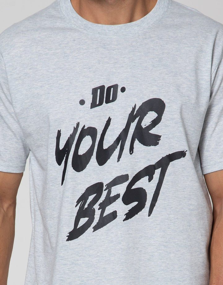 T Zone Big Size T-Shirt Theme Statement Do Your Best