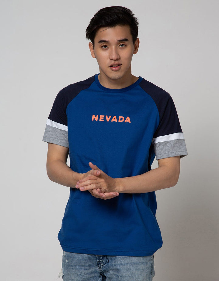 Nevada Short Sleeve Raglan T-Shirt Cut N Sewn On Sleeve