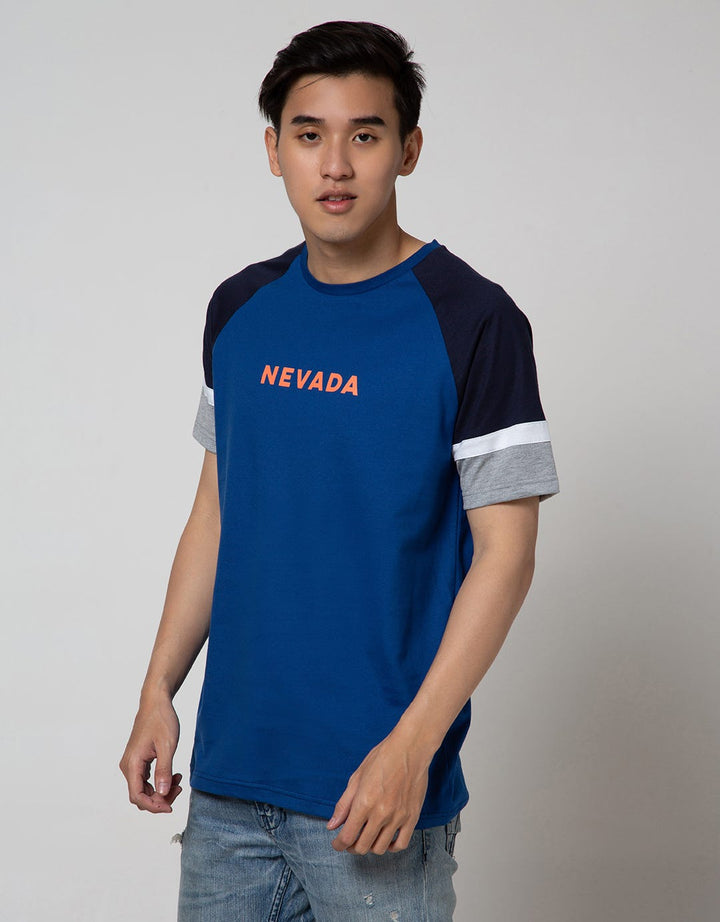 Nevada Short Sleeve Raglan T-Shirt Cut N Sewn On Sleeve