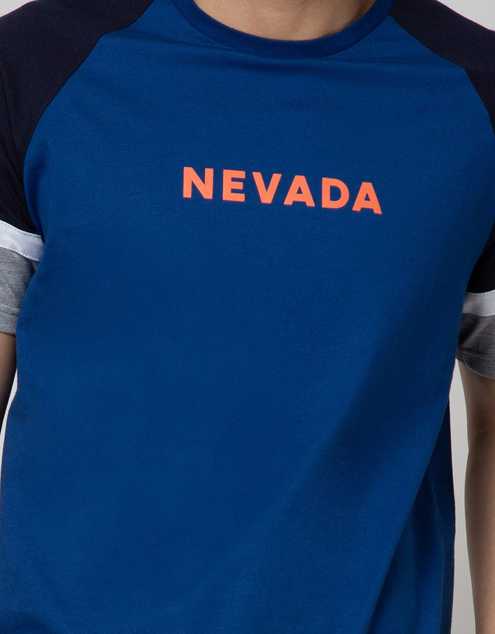 Nevada Short Sleeve Raglan T-Shirt Cut N Sewn On Sleeve