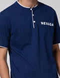 Nevada Short Sleeve Polo Shirt Jersey Collar With Print