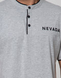 Nevada Short Sleeve Polo Shirt Jersey Collar With Print