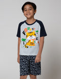 Little M Top Bottom Set Raglan Animal Celana