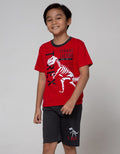 Little M Top Bottom Set Reg Dino Skeleton