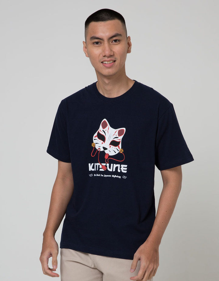 T Zone Short Sleeve Tshirt Print Japan Story-Kitsune