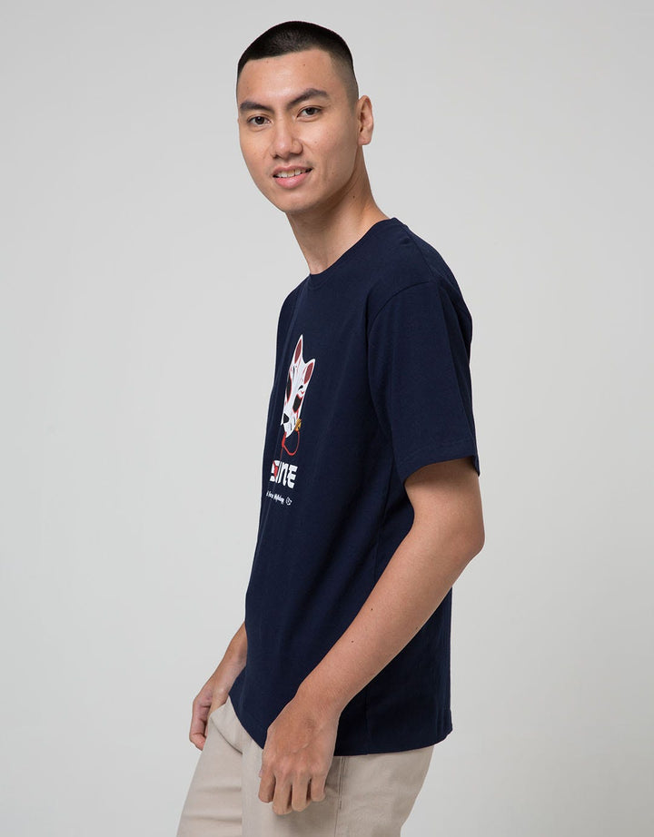 T Zone Short Sleeve Tshirt Print Japan Story-Kitsune