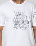 T Zone Short Sleeve T-Shirt Print Japan Story Robot