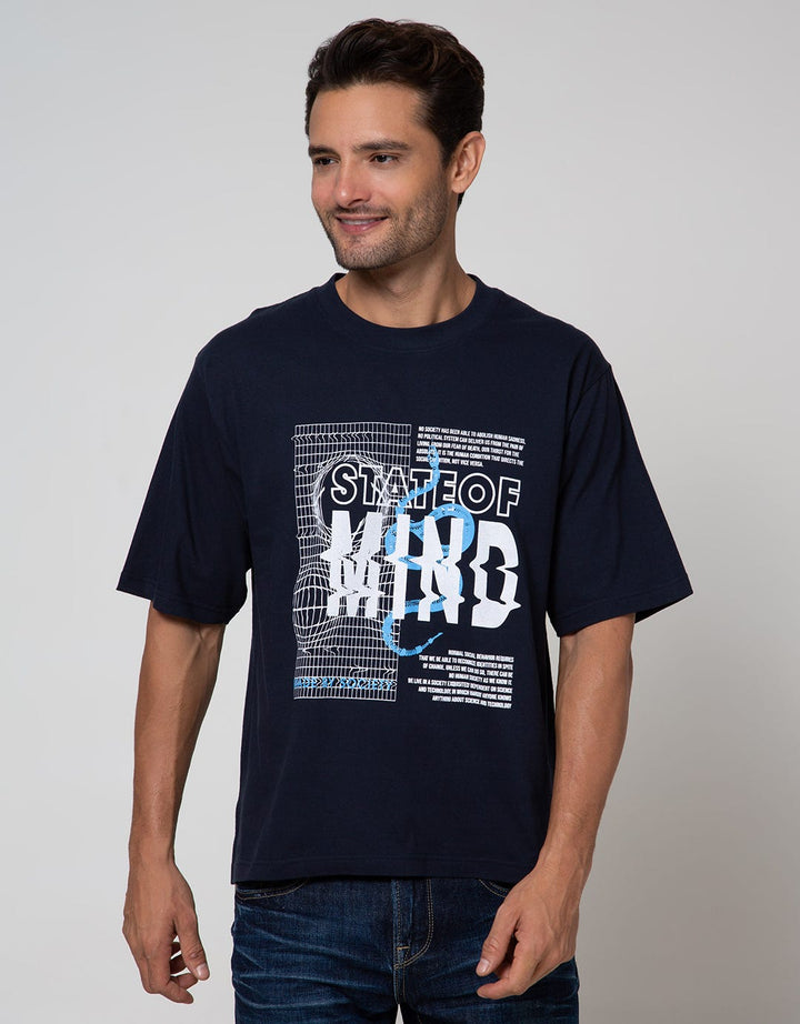 T Zone Short Sleeve T-Shirt Oversize Print Theme Illusive Filter