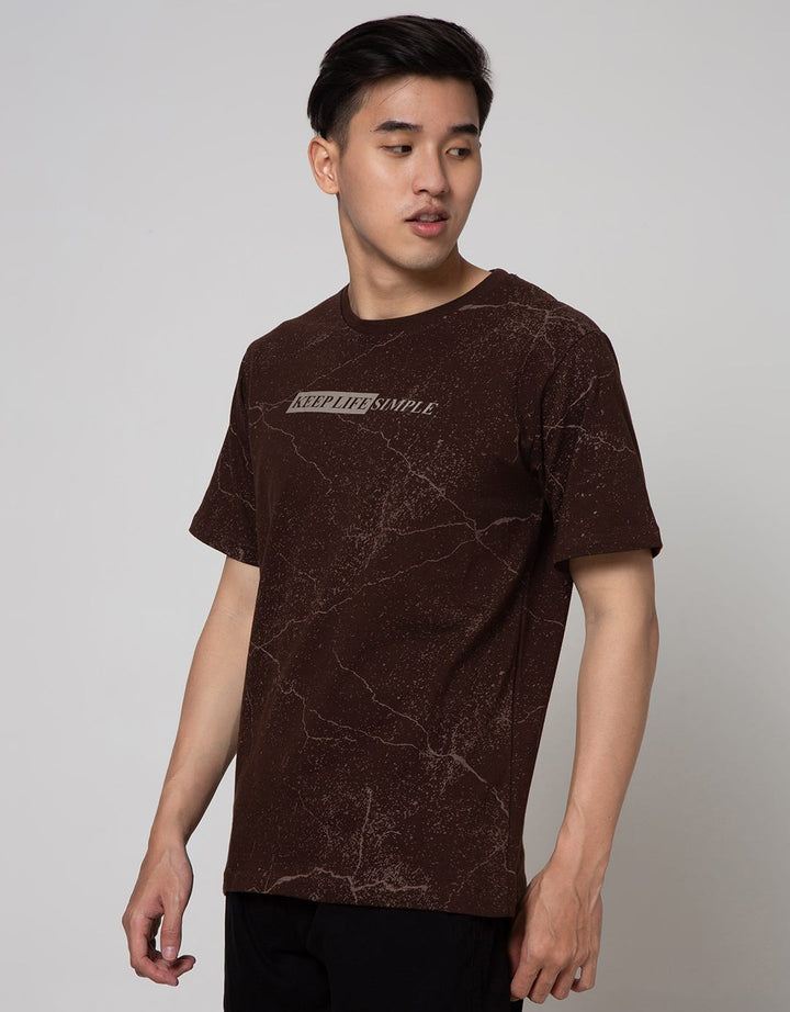 T Zone Short Sleeve T-Shirt Fullprint Statement Keep Life