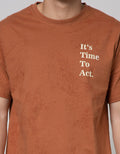 T Zone Short Sleeve T-Shirt Fullprint Statement It'S Time To