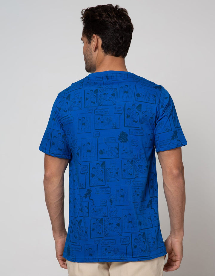 T Zone Short Sleeve T-Shirt Print Indonesia Banget Coll Games Comic