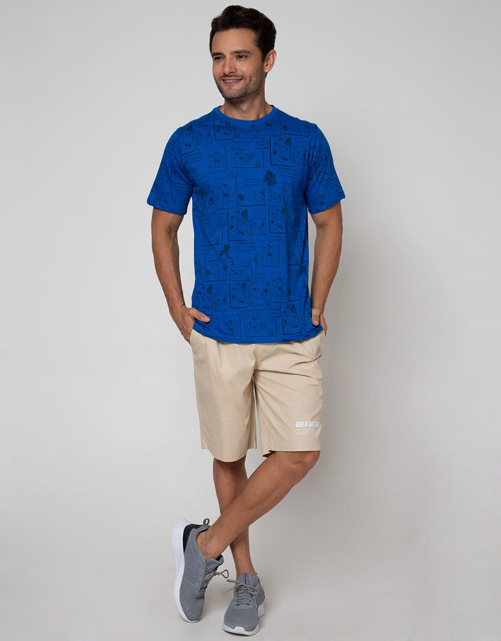 T Zone Short Sleeve T-Shirt Print Indonesia Banget Coll Games Comic