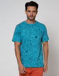T Zone Short Sleeve T-Shirt Print Indonesia Banget Coll Games Comic