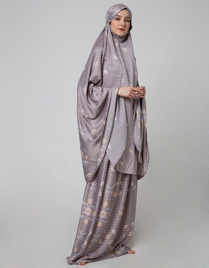 Annisa Mukena Geometric Flower Prayer Set With Small Bag