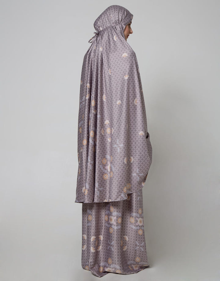 Annisa Mukena Geometric Flower Prayer Set With Small Bag