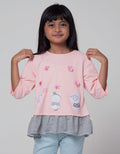 Little M Long Sleeve T-Shirt Ruffle Bear Love
