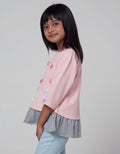 Little M Long Sleeve T-Shirt Ruffle Bear Love