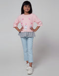 Little M Long Sleeve T-Shirt Ruffle Bear Love