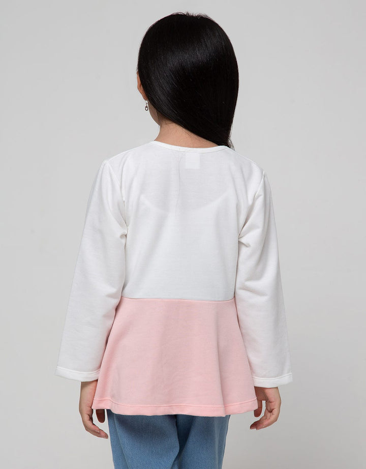 Little M Long Sleeve T-Shirt Bunny Kuping Aplikasi