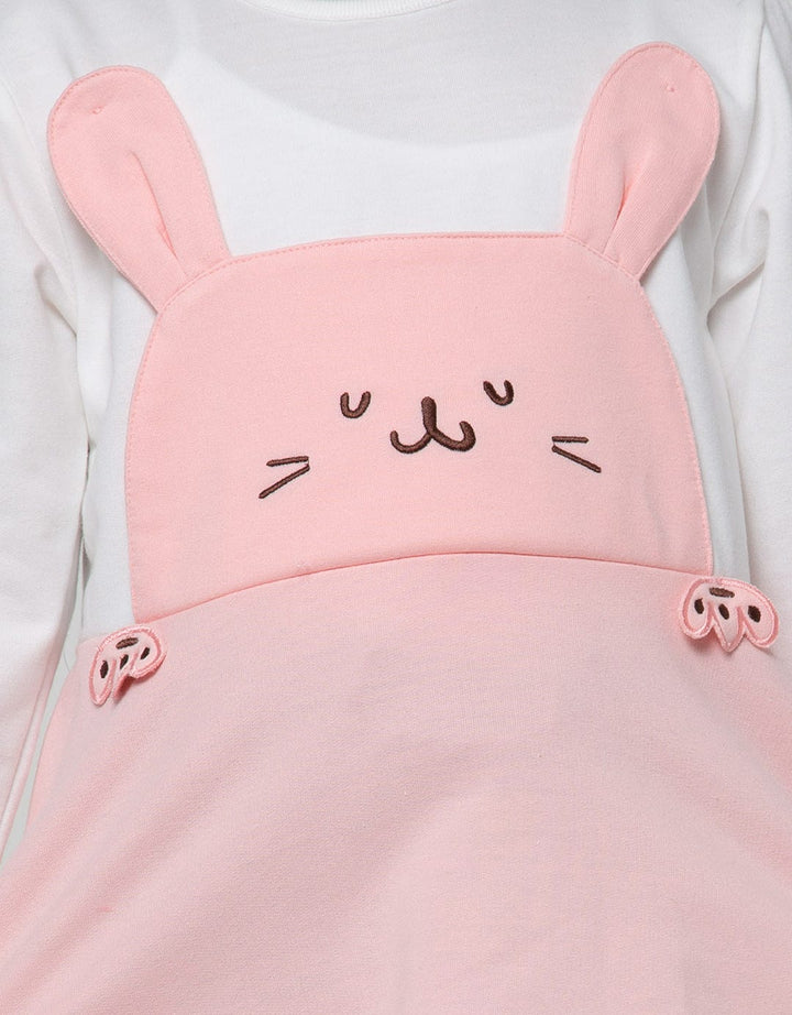 Little M Long Sleeve T-Shirt Bunny Kuping Aplikasi