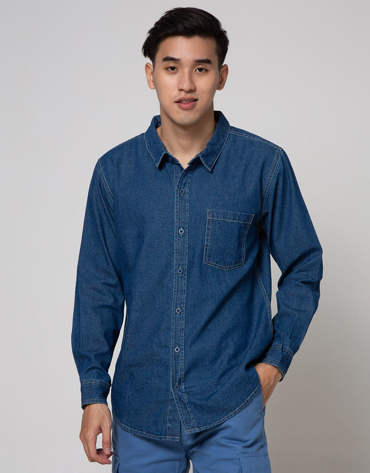 Nevada Long Sleeve Shirt Denim