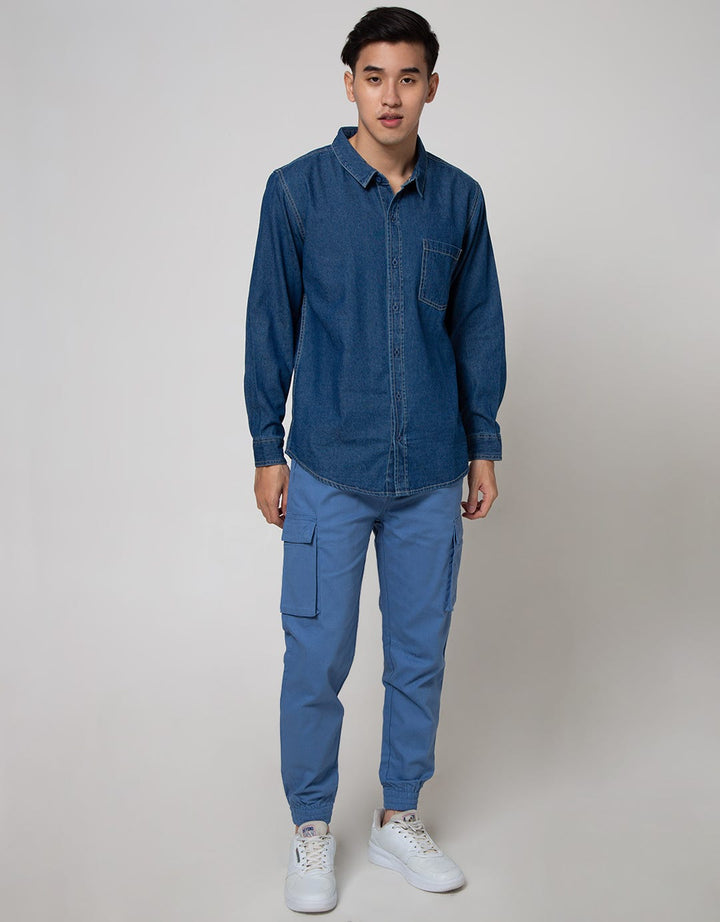 Nevada Long Sleeve Shirt Denim