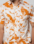 Nevada Short Sleeve Shirt Abstrak Print