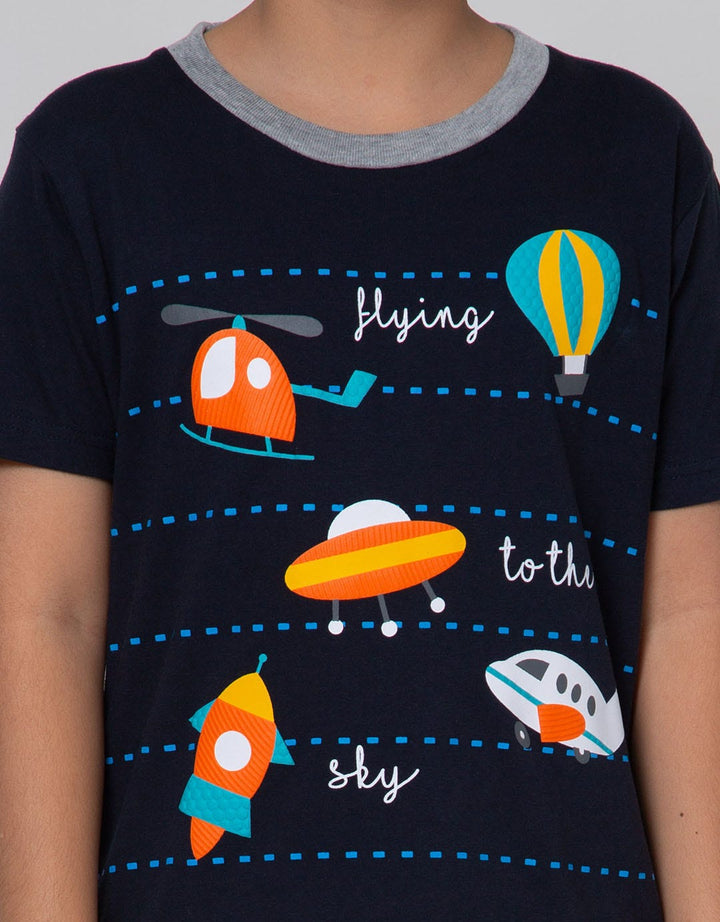 Little M Top Bottom Set T-Shirt Flying To The Sky