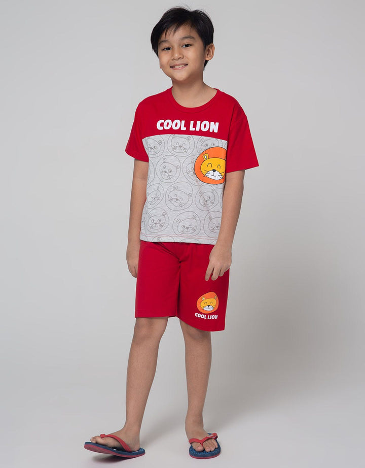 Little M Top Bottom Set T-Shirt Cut N Sewn Animal