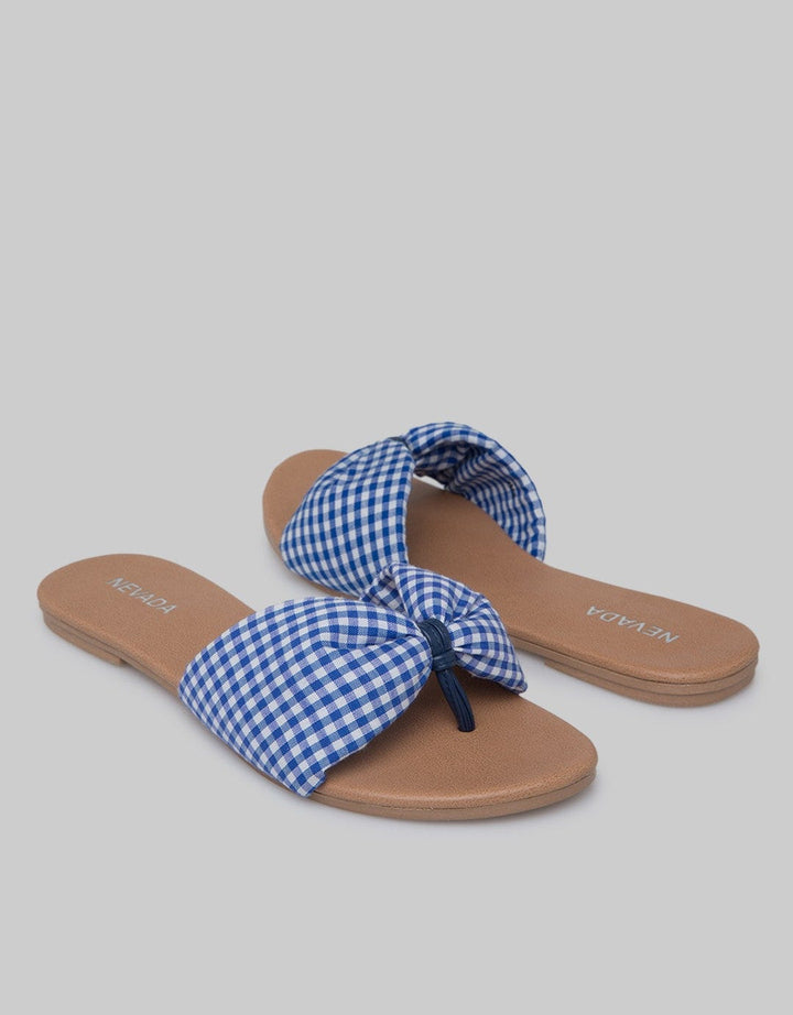 Nevada Slipper Sandals Woman Plaid Strap