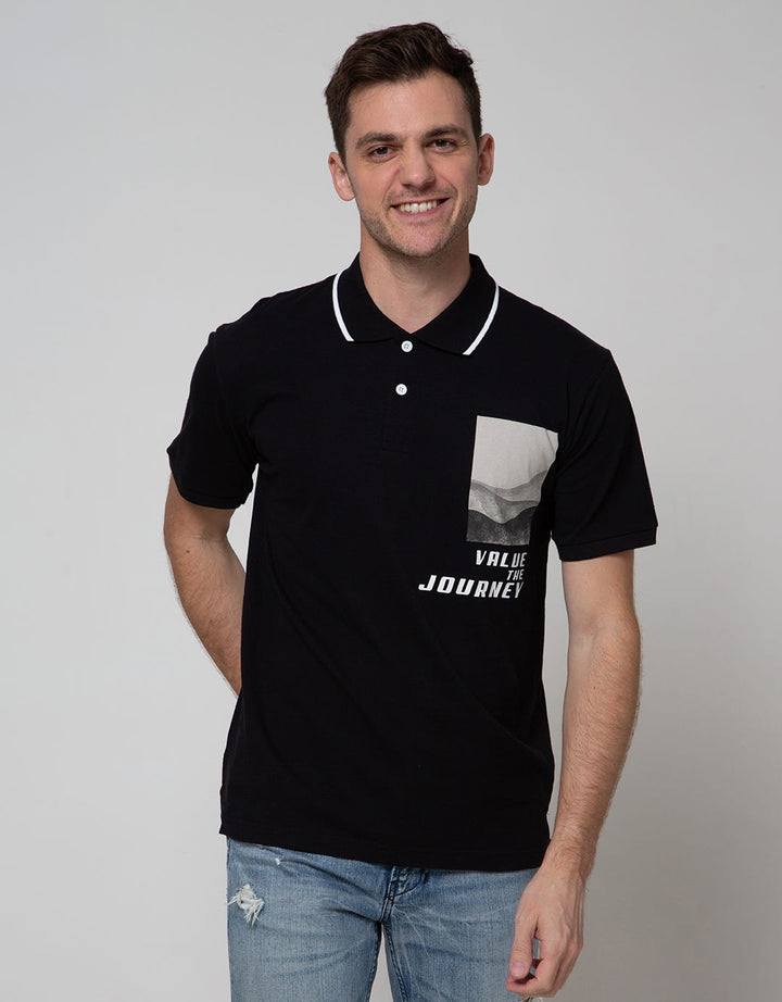 Nevada Short Sleeve Polo Shirt Jersey Print