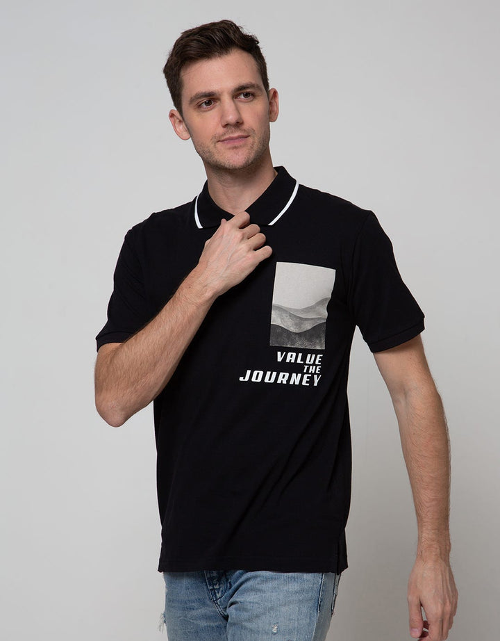Nevada Short Sleeve Polo Shirt Jersey Print