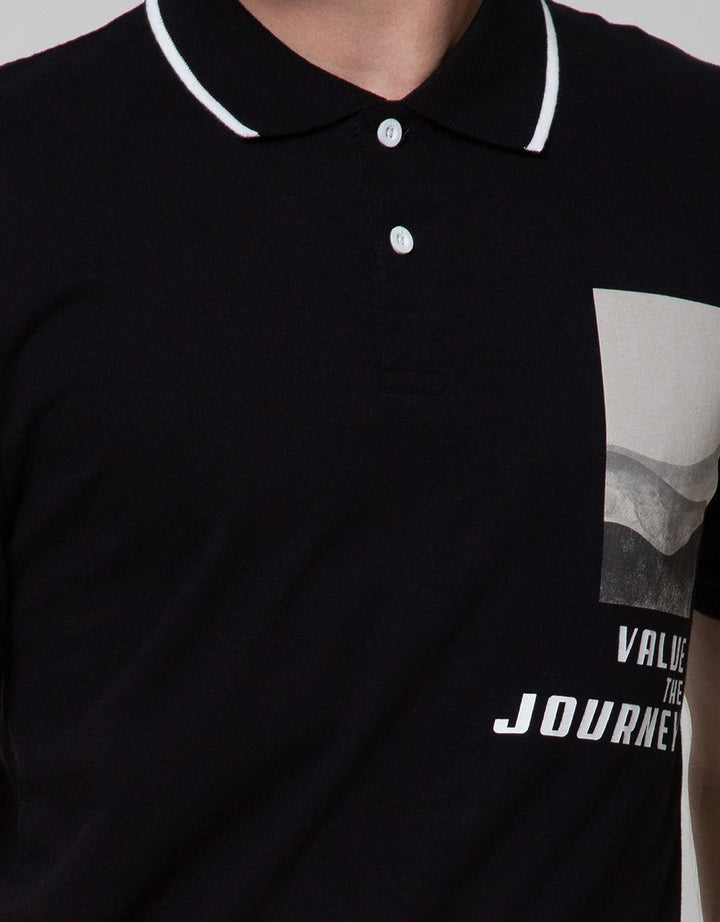 Nevada Short Sleeve Polo Shirt Jersey Print
