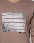 Nevada Long Sleeve T-Shirt Print Stripes