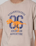 T Zone Short Sleeve T-Shirt Print Theme Number 86 Tyrannosaurus