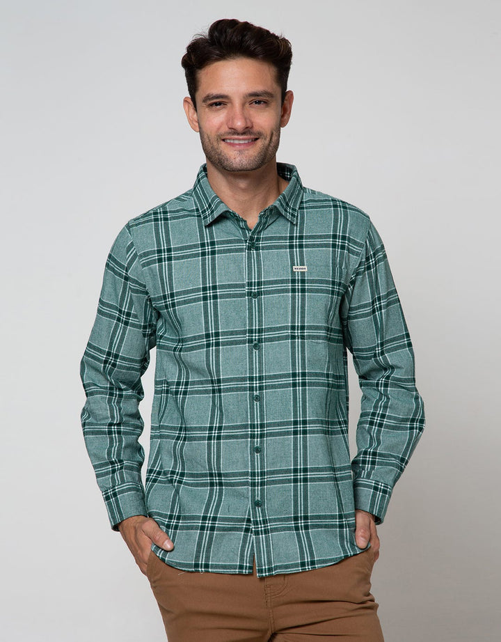 Nevada Long Sleeve Shirt Checked Flannel