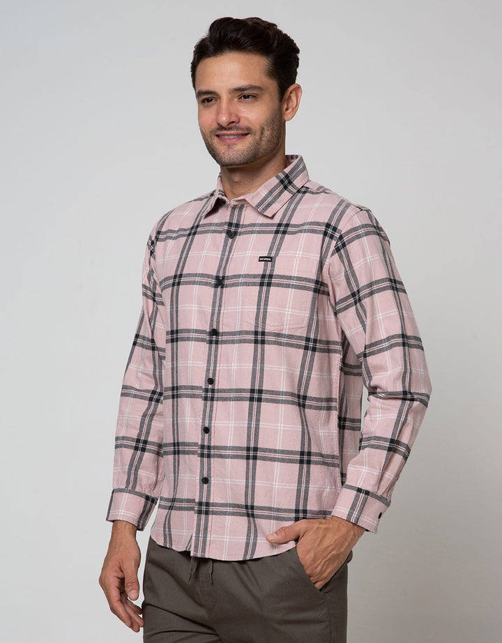 Nevada Long Sleeve Shirt Checked Flannel