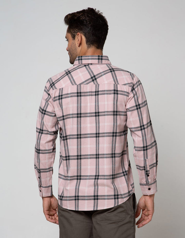 Nevada Long Sleeve Shirt Checked Flannel