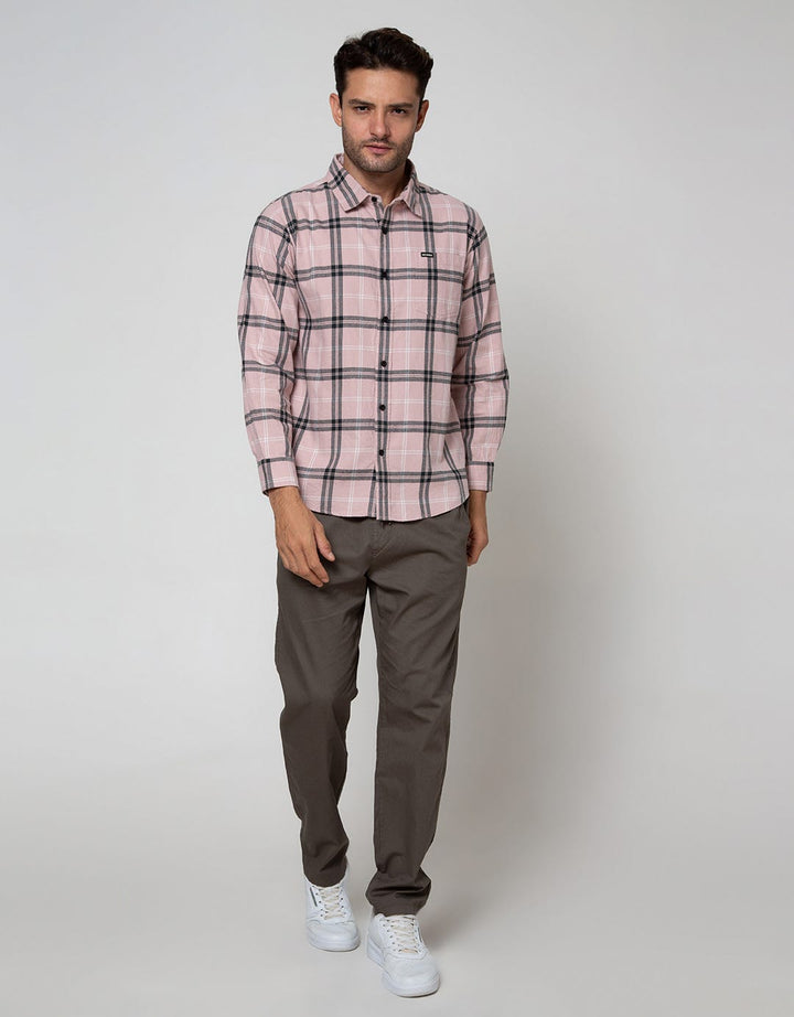 Nevada Long Sleeve Shirt Checked Flannel