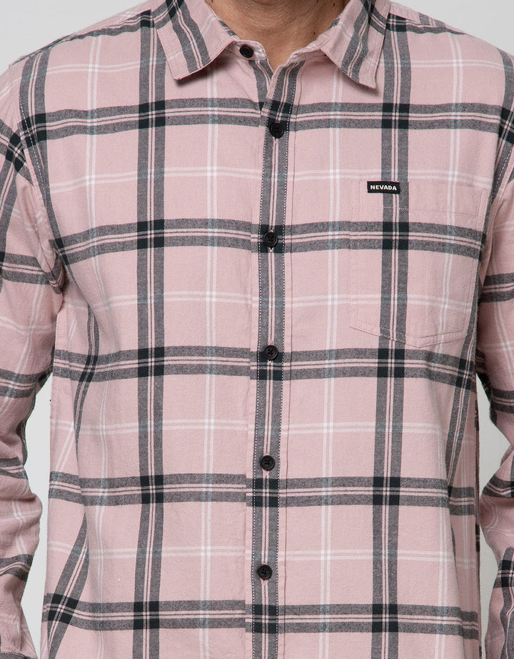 Nevada Long Sleeve Shirt Checked Flannel