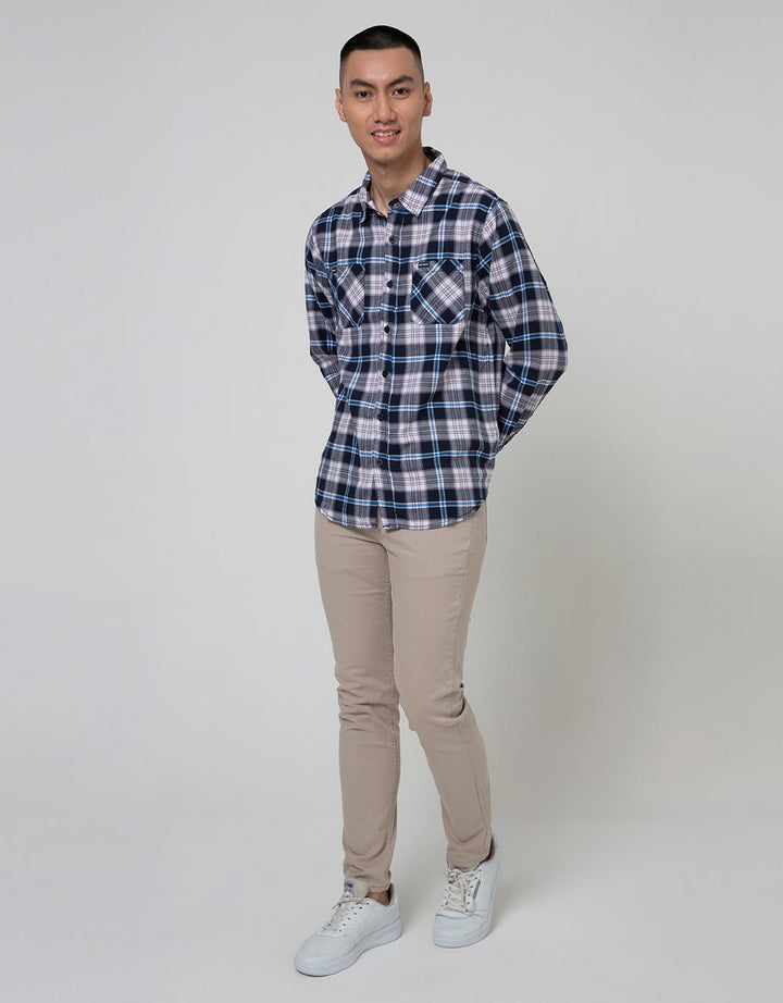 Nevada Long Sleeve Shirt Checked Flannel