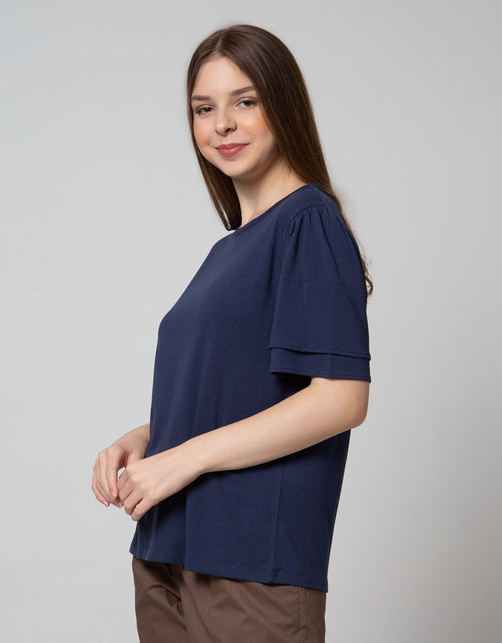 Connexion Short Sleeve Blouse Layer Frill Sleeve