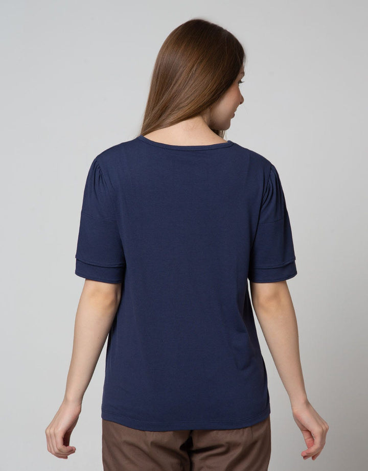 Connexion Short Sleeve Blouse Layer Frill Sleeve