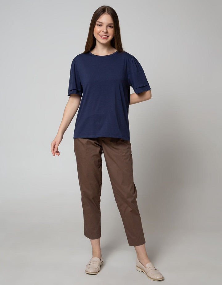 Connexion Short Sleeve Blouse Layer Frill Sleeve