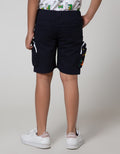 Little M Short Pants Woven Karet Sablon Plus Zipper